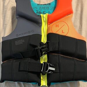 Hyperlite Life Vest with Orange and Gray Accents